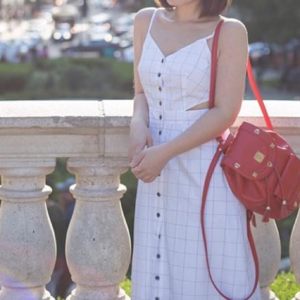 Madewell Summer Midi Dress with Cut On Waist Sz 0